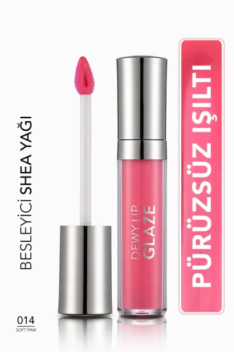 Питательный блеск для губ - Dewy Lip Glaze - 014 Soft Pink-8682536068277-014 SOFT PINK 