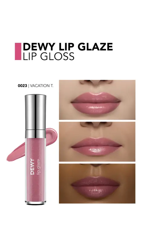 Питательный Блеск для Губ - Dewy Lip Glaze - 023 Vacation Time-8682536069427-VACATION TIME - 2