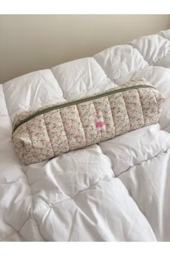 Pıtırcık Çiçek Saç Maşa Düzleştirici Çantası Airwrap Airstrait Uyumlu Seyahat Çantası-Pıtırcık Çiçekli - 4