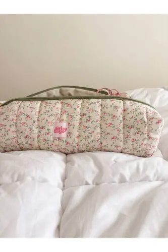 Pıtırcık Çiçek Saç Maşa Düzleştirici Çantası Airwrap Airstrait Uyumlu Seyahat Çantası-Pıtırcık Çiçekli - 5