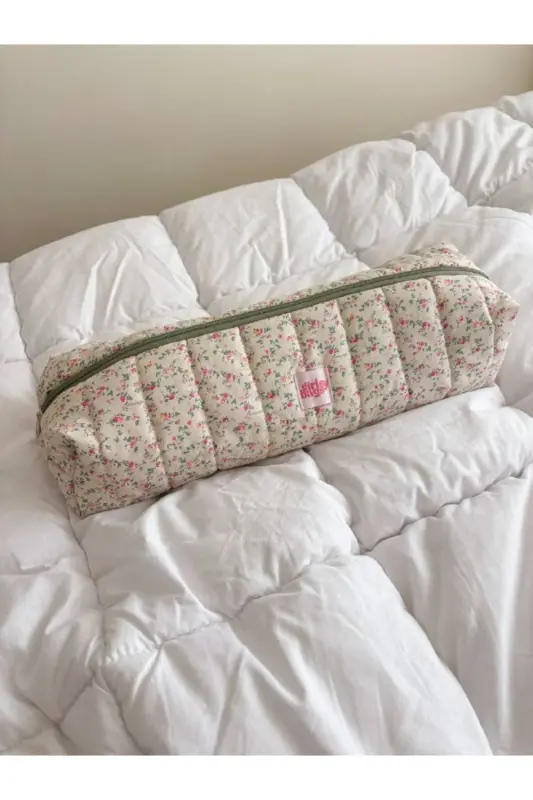 Pıtırcık Çiçek Saç Maşa Düzleştirici Çantası Airwrap Airstrait Uyumlu Seyahat Çantası-Pıtırcık Çiçekli - 4