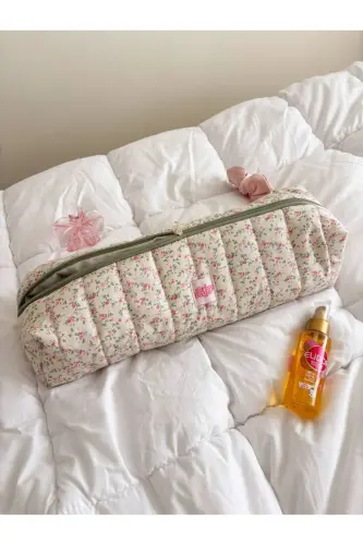 Pıtırcık Çiçek Saç Maşa Düzleştirici Çantası Airwrap Airstrait Uyumlu Seyahat Çantası-Pıtırcık Çiçekli - 7