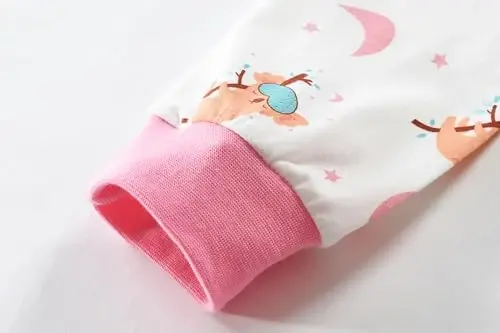 Пижама для девочек Little Hand с динозавром и единорогом, хлопковые пижамные комплекты с длинным рукавом для детей на осень и зиму, размеры 2-7 лет - 5