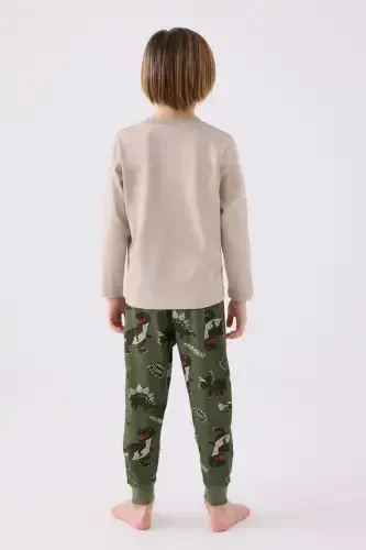 Пижамный комплект для мальчика Песочный RP3428-2 - 5