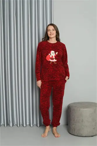 Пижамный комплект Welsoft для женщин, флисовый, с рисунком влюбленных, 50125, цена за один комплект - 10
