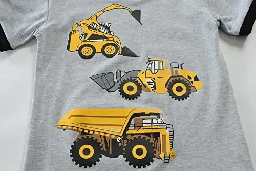 Пижамы для мальчиков 100% хлопок Пожарная машина Одежда для сна Малыш 4 предмета Летние пижамы Детские короткие комплекты Одежда для малышей - 3