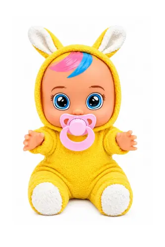 Плачущая и говорящая кукла Роза в желтом комбинезоне - Желтый - GLOBAL TOYS (1)