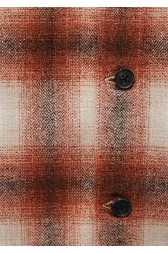 Plaid Brown Shirt Loose Fit - 6