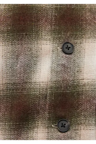 Plaid Brown Shirt Loose Fit - 6