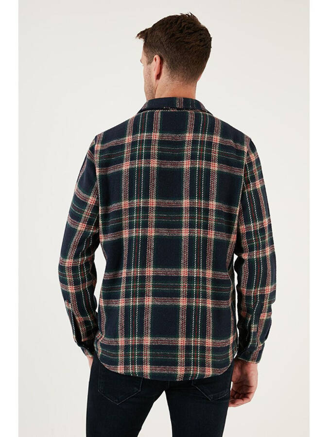 Plaid Double Pocket Regular Fit Winter Lumberjack Shirt CF24W127159 - 15