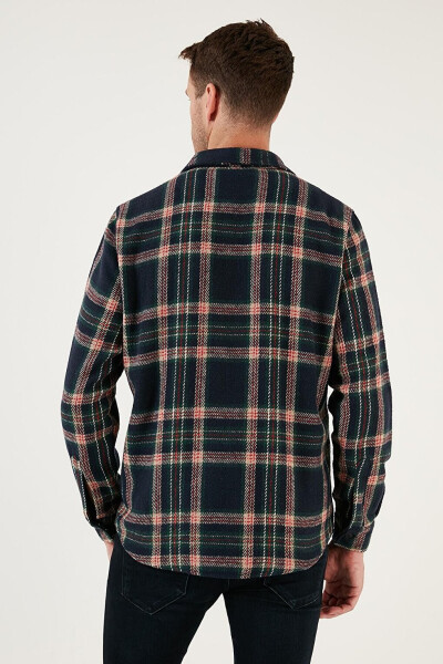 Plaid Double Pocket Regular Fit Winter Lumberjack Shirt CF24W127159 - 20