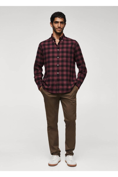 Plaid Flannel Shirt - MANGO MAN (1)