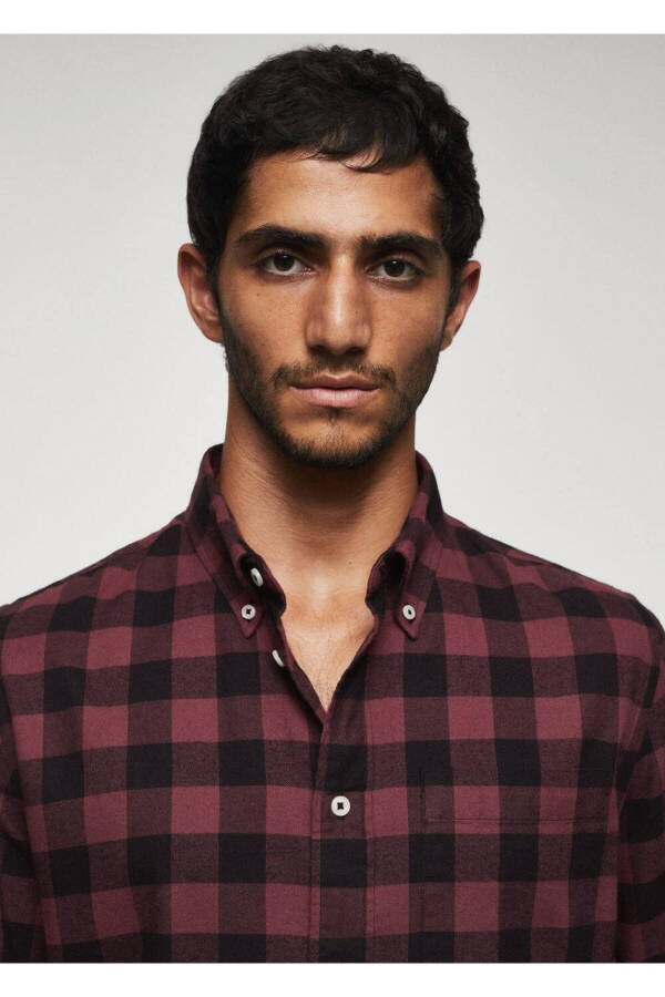 Plaid Flannel Shirt - 7