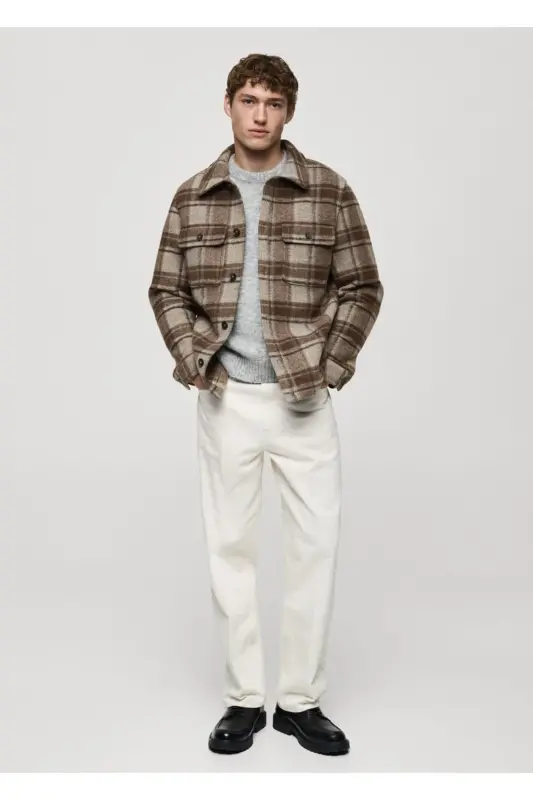 Plaid flannel shirt jacket - 2