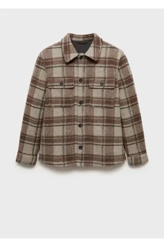 Plaid flannel shirt jacket - 3