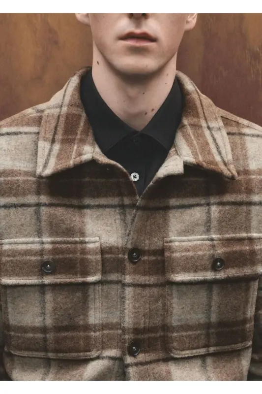 Plaid flannel shirt jacket - 6