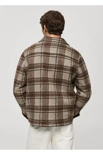 Plaid flannel shirt jacket - 4