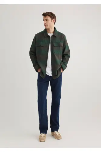 Plaid Green Shirt Loose Fit 02 - 1