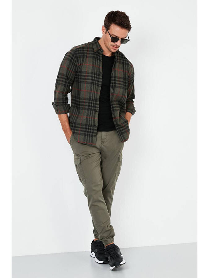 Plaid Long Sleeve Winter Lumberjack Shirt CF21W112844 - 9