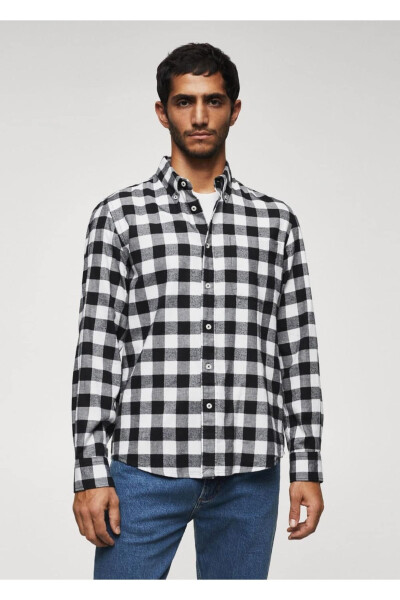 Plaid Lumberjack Shirt - MANGO MAN
