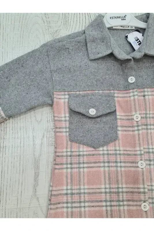 Plaid Lumberjack Unisex Shirt-pink - ESTERELLA