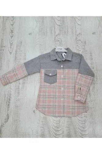 Plaid Lumberjack Unisex Shirt - pink - ESTERELLA (1)