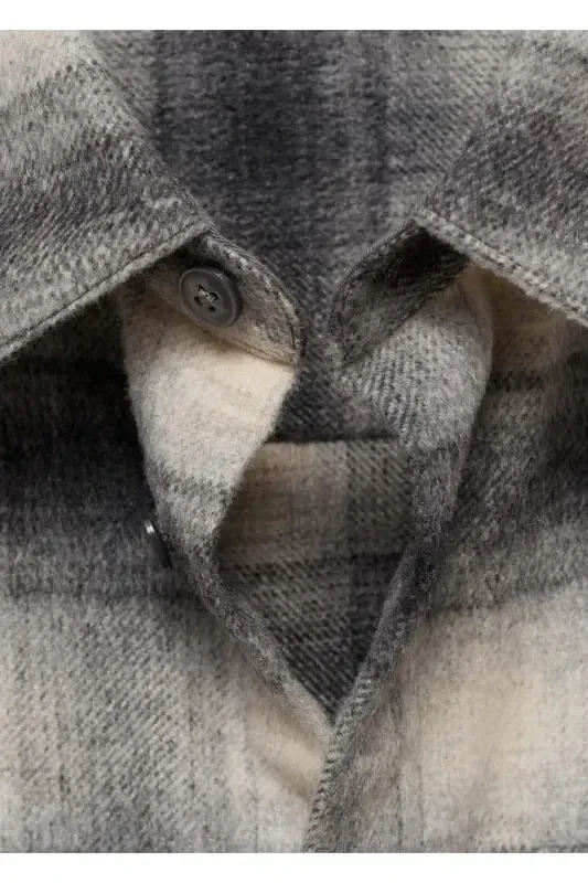 Plaid pocket shirt jacket - 1