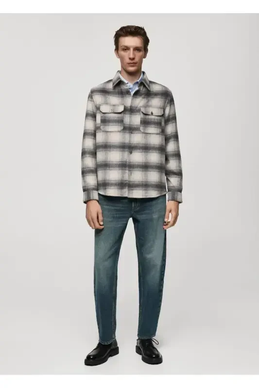 Plaid pocket shirt jacket - 3