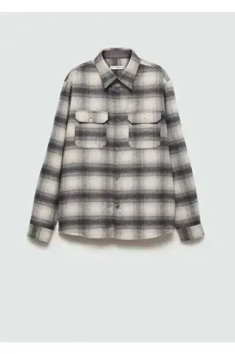Plaid pocket shirt jacket - 4