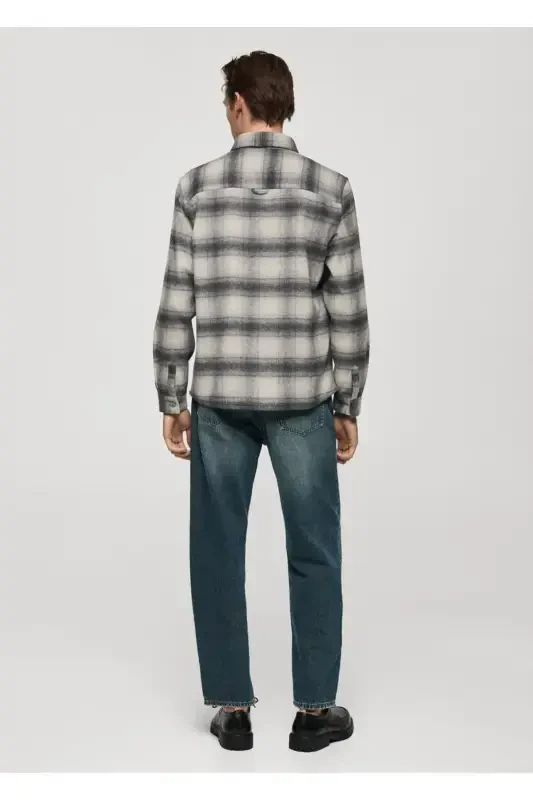 Plaid pocket shirt jacket - 5