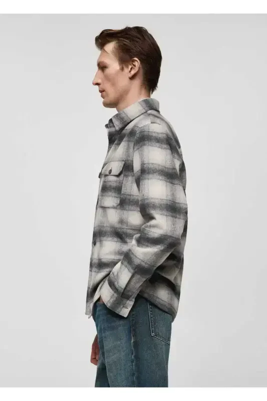Plaid pocket shirt jacket - 6