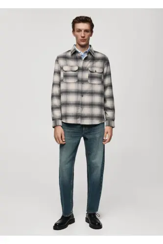 Plaid pocket shirt jacket - 3