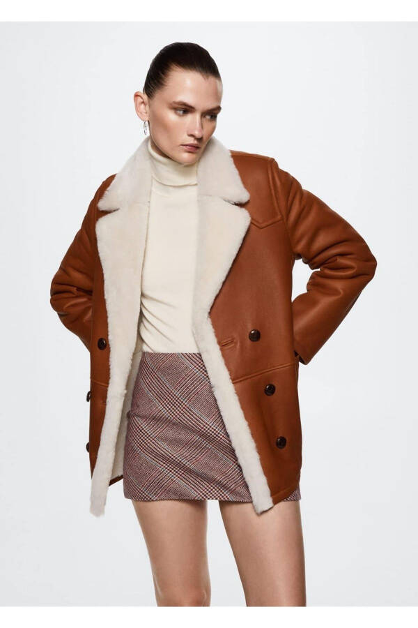 Plaid Wool Skirt - 1