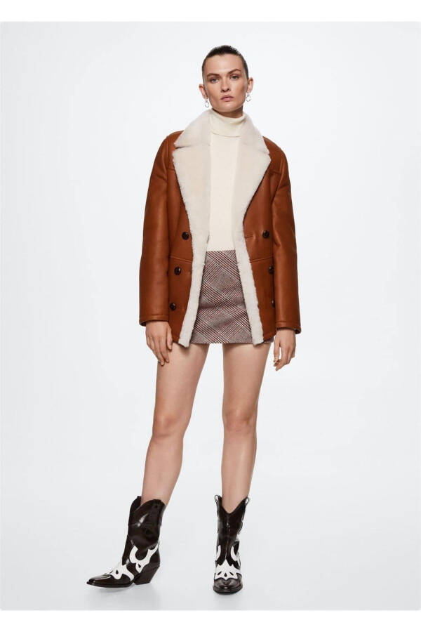 Plaid Wool Skirt - 2