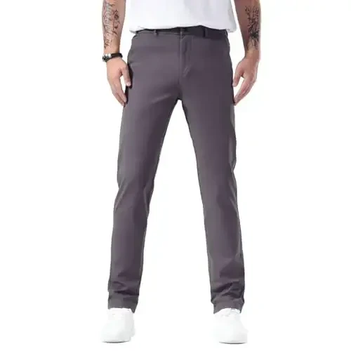 Plaid&Plain erkaklar uchun Slim Fit xaki shimlar erkaklar uchun tor chiroyli chinos shimlar - PLAID&PLAIN