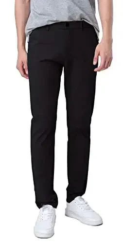 Plaid&Plain erkaklar uchun tor kesimli xaki shimlar Erkaklar uchun konusli chino shimlar 