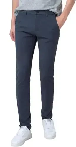 Plaid&Plain Erkek Skinny Streç Haki Pantolon Renkli Pantolon Slim Fit Pantolon Daralan Pantolon 