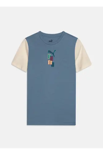 Plain Blue Boys T-shirt 67926920 - Ready Set Better Tee - 1