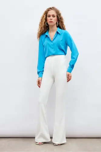 Plain Classic Shirt - Baby Blue - BABY BLUE - 6