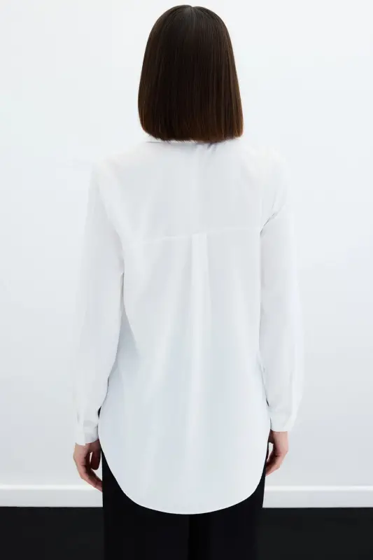 Plain Classic Shirt - Ecru - 8