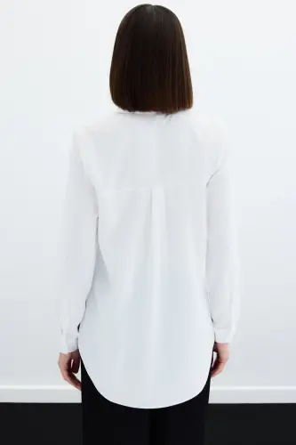 Plain Classic Shirt - Ecru - 8