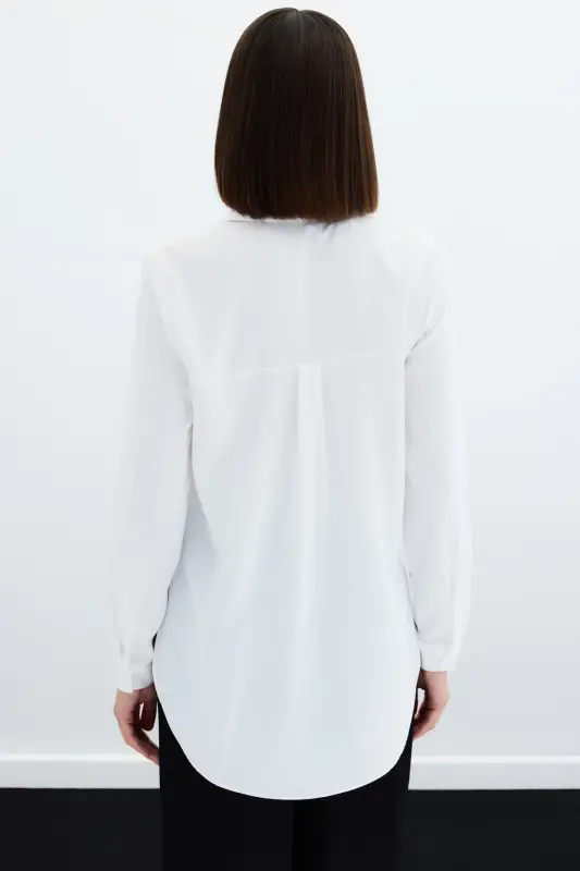 Plain Classic Shirt - Ecru - 8