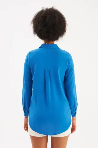 Plain Classic Shirt - Sax Blue - 7