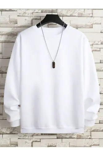 Plain color kids' winter sweatshirt - 3