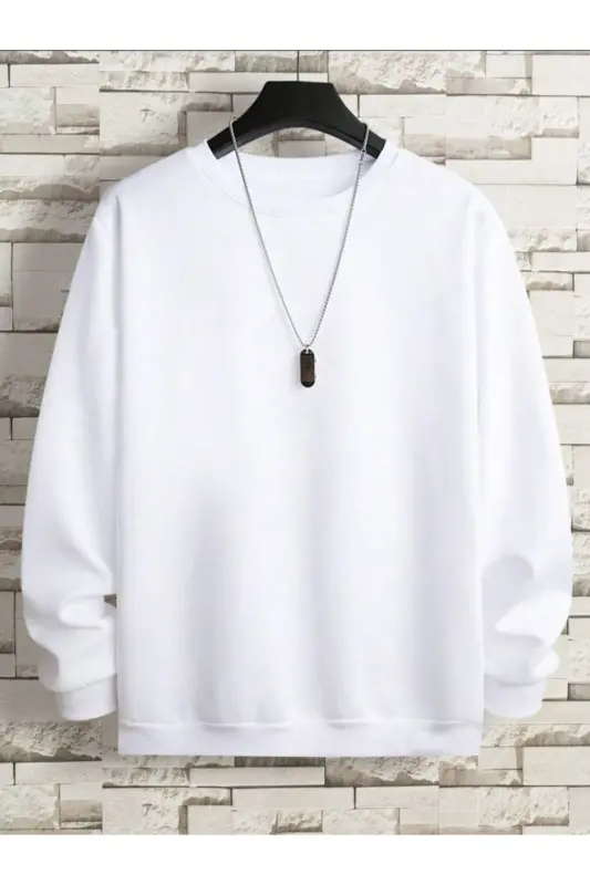 Plain color kids' winter sweatshirt - 3