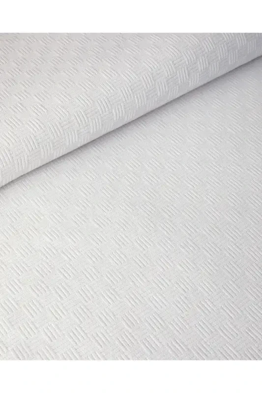 Plain Cotton Single Duvet Cover White - 2