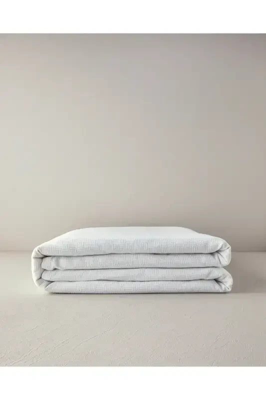 Plain Cotton Single Duvet Cover White - 3