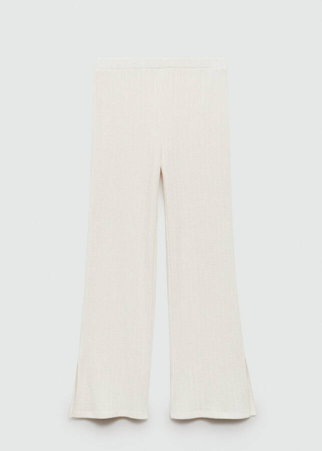 Plain crochet pants - Ecru - 1