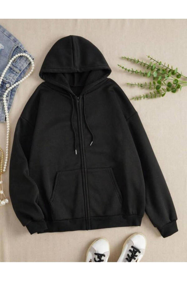 Plain Kids' Hoodie with Zipper for Boys/Girls - 2