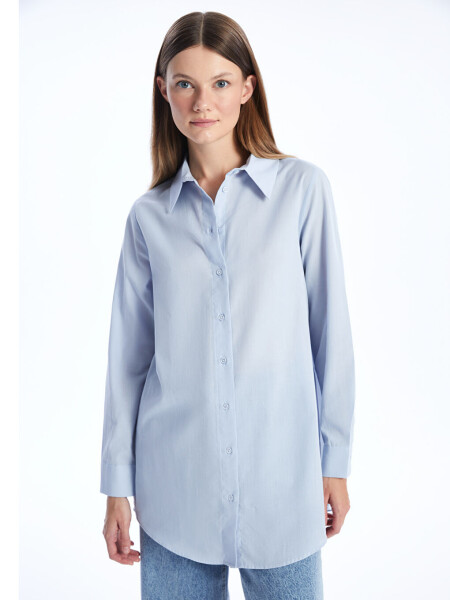 Plain Long Sleeve Women's Shirt Tunic - 9